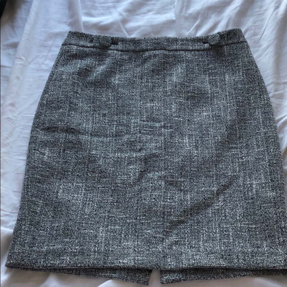 New Ann Taylor Petite Grey Tweed Pencil Skirt